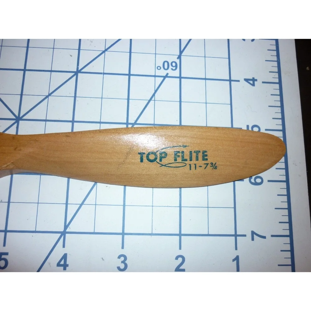 Vintage Top Flite 11-7 3/4 Wooden RC Model‎ Airplane Propeller Gas Engine Prop